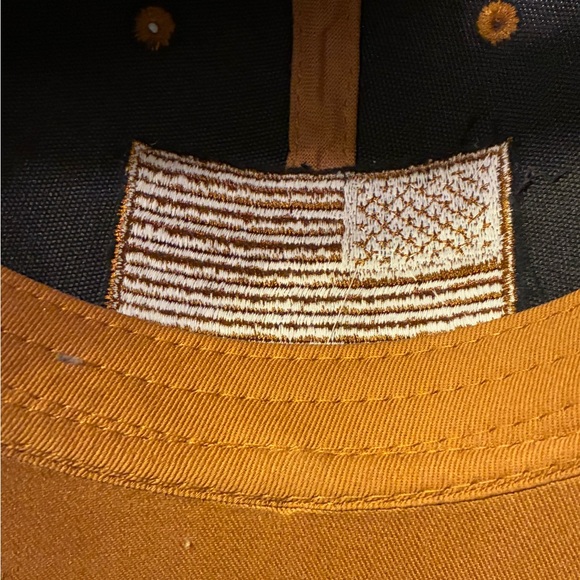 H3 Headwear Tactical Patriotic American Flag Cap Desert Brown Canvas Snapback - Picture 4 of 5